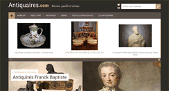 Desktop Screenshot of antiquaires.com